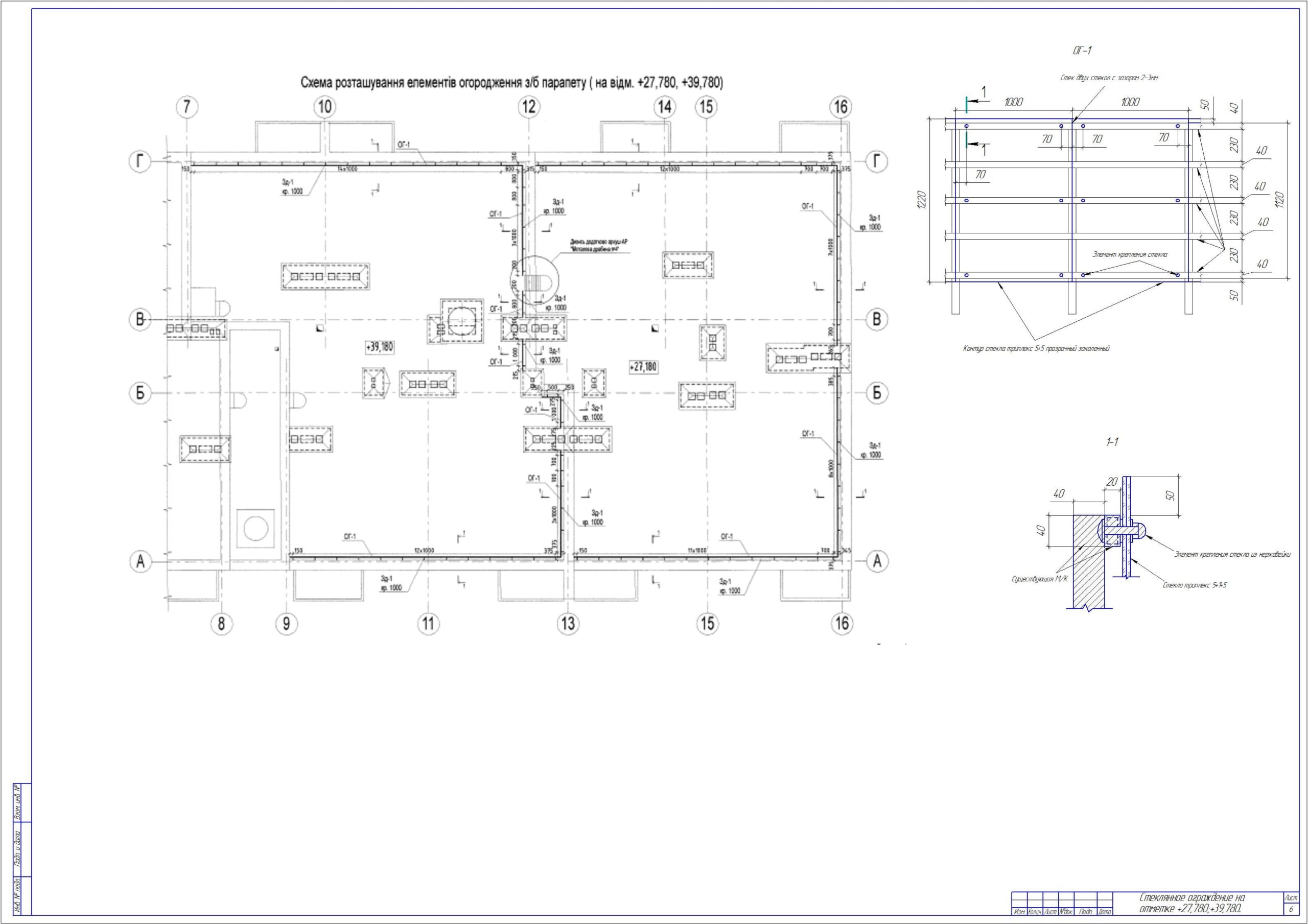 ограждение на кровле